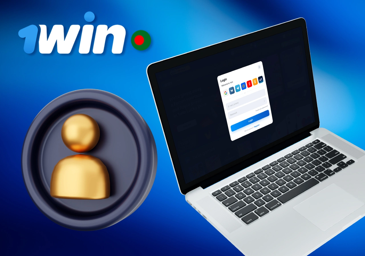 Log in to your account on the 1Win casino platform